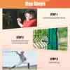 9 PCS Baseball Training Resistance Bands Set, Latex Tube Bands with Interchangeable Grips Enhance Arm Strength & Pitching 6