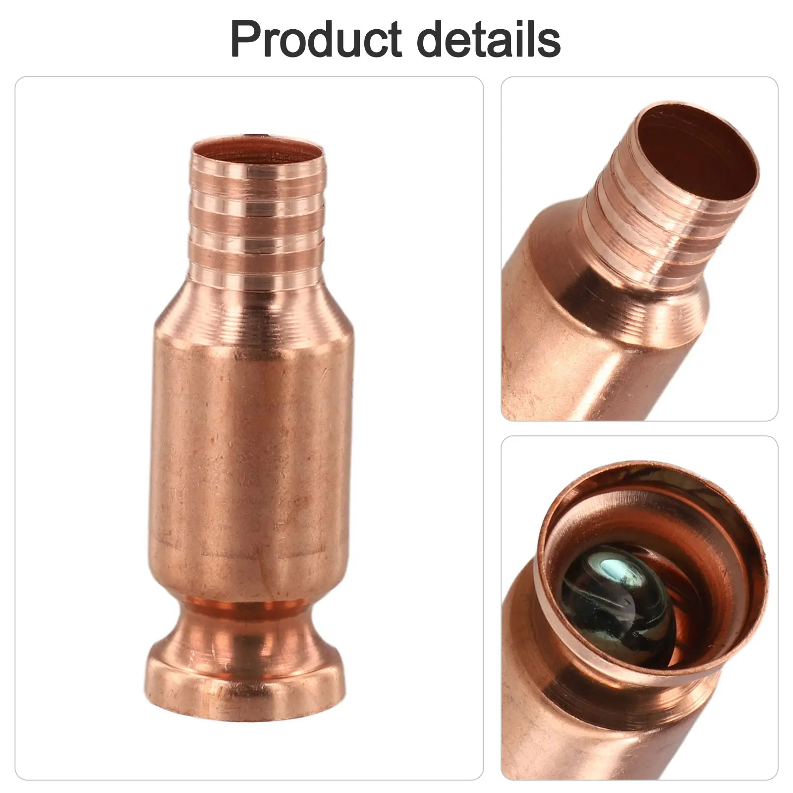 1pc Copper Siphon Filler Pipe For Safely Pumps Water Fuels Paints Copper 0.59in Self-priming Oil Pipe Pumpor Head Accessories