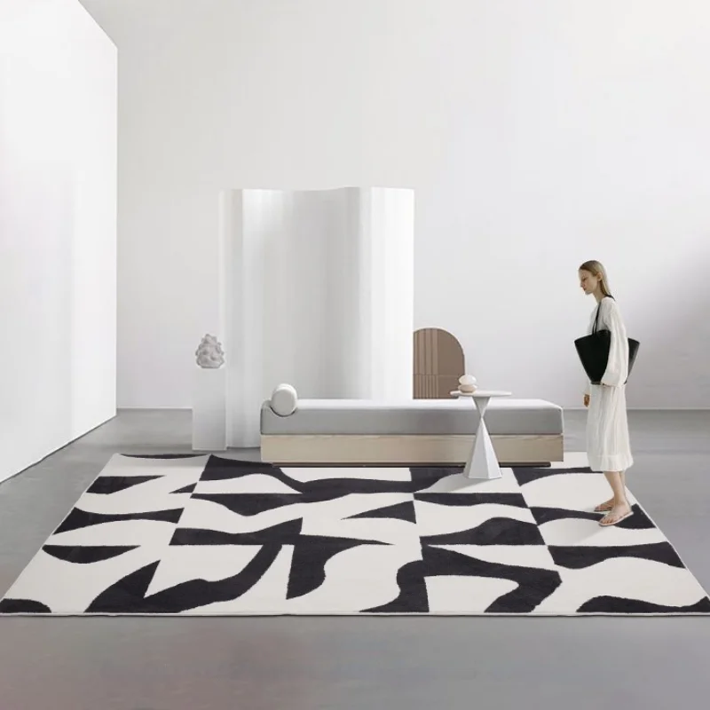 Carpet for Living Room Fashion Light Luxury Home Decoration Coffee Tables Plush Mat Large Area Bedroom Fluffy Rug ковер Tapis 러그 2