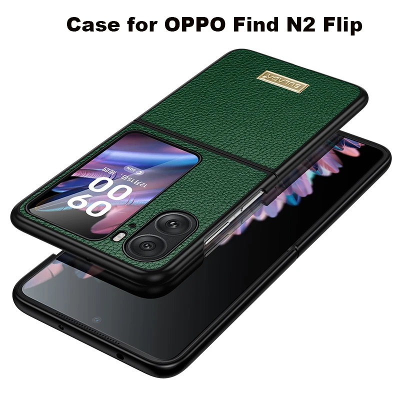 

Роскошный кожаный флип-чехол для OPPO Find N2 5G чехол Высококачественная защитная задняя крышка для телефона в деловом стиле OPPO FIND N2 чехол