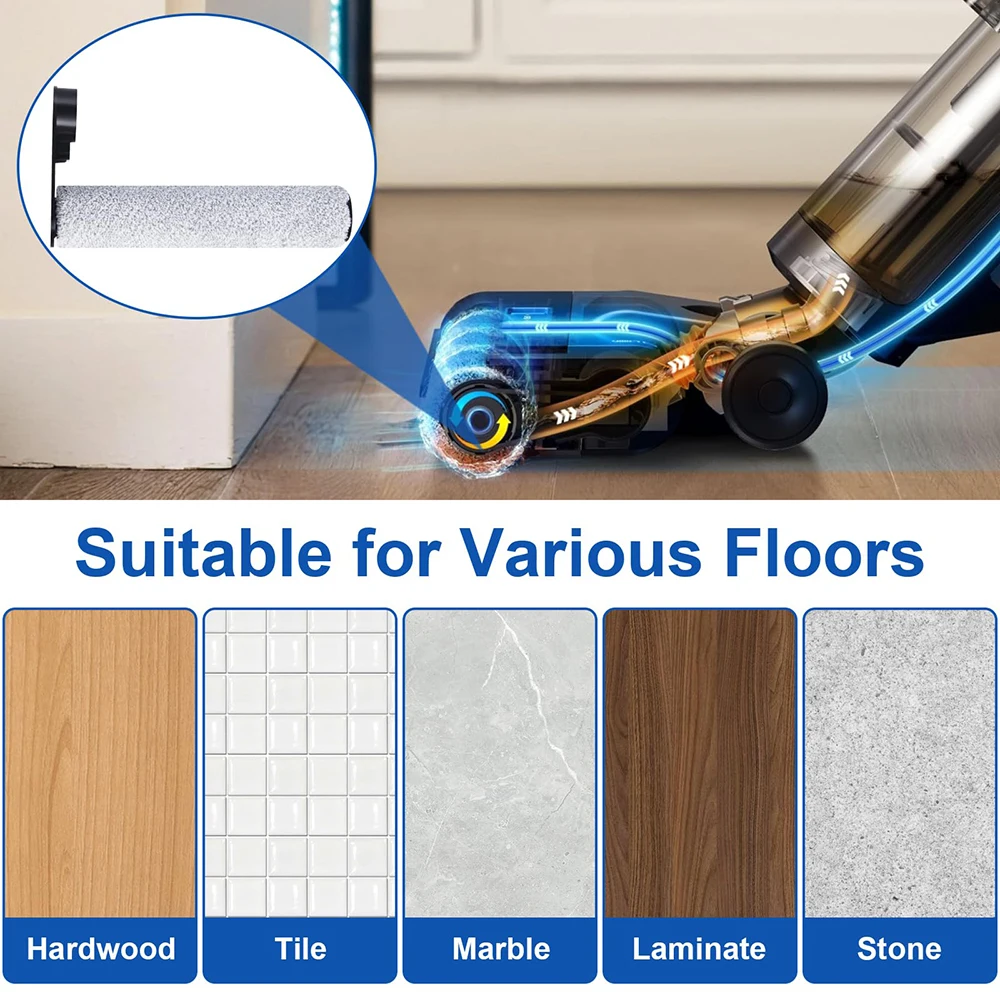 Accessoires Pour Aspirateur Humide Et Sec Pour Aspirateur Eureka NEW430 - Brosse De Rechange Pour Aspirateur JONR ED12 - Kit De Rechange Pour Robot (2 Rouleaux Brosses + 2 Filtres éponge