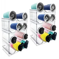 Wine Rack for Refrigerator Water Bottle Organizer Storage Rack, Holder for Kitchen Cabinet  Tumbler Mug Cup Organizer 1