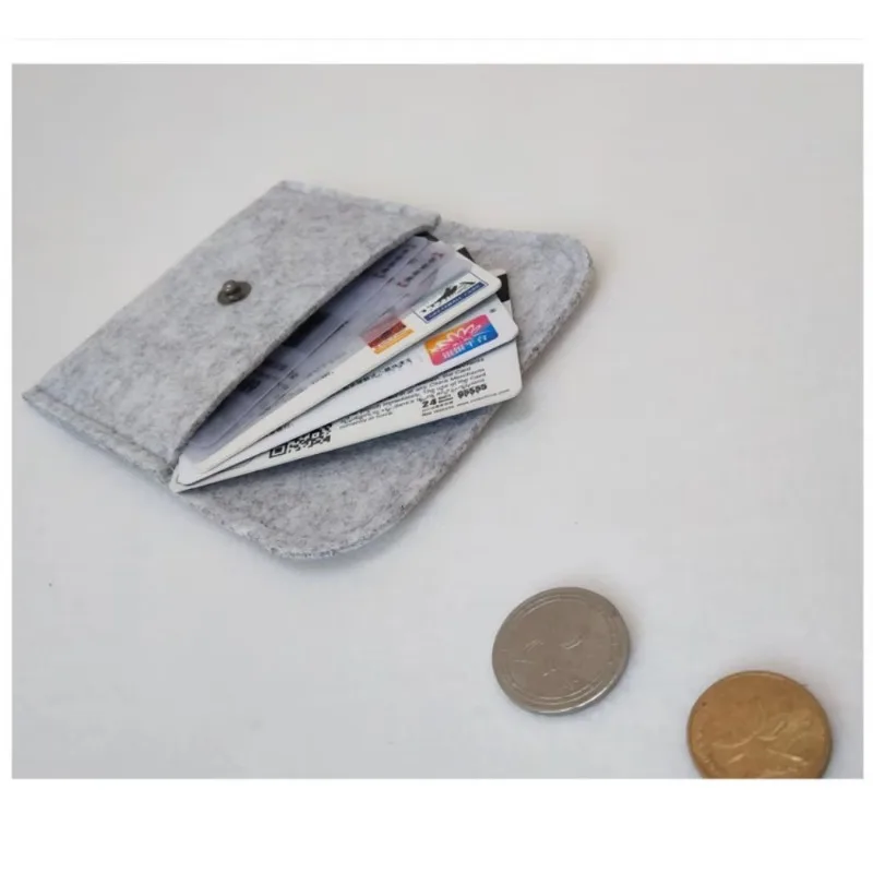 Fashion Neutral Felt Coin Purse for Women Mini Zipper Coin Purse Box Casual Square Lightweight Outdoor Portable Card Bags Purses 6