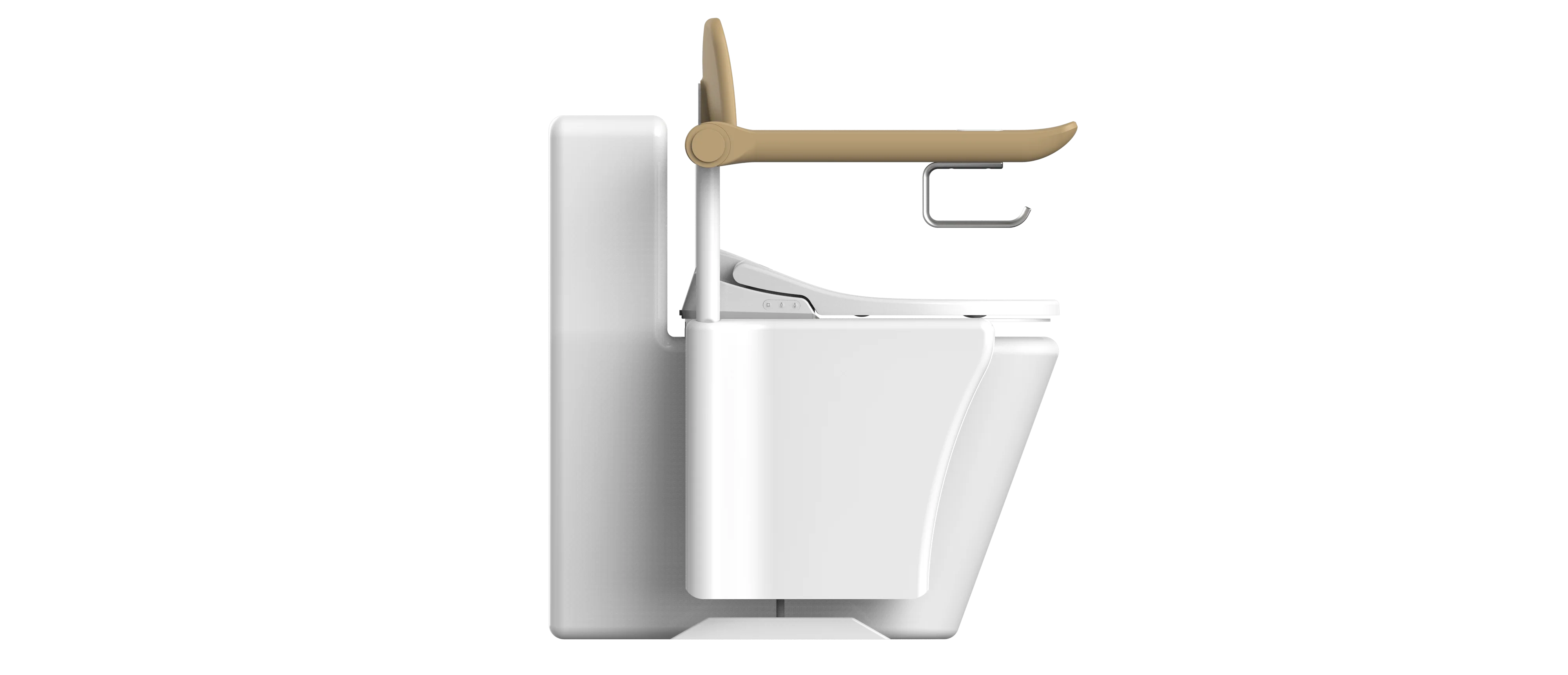 Mobillty Care Bathroom Modern Electronic Toilet Booster With Electric Bidet Seat And Ceramic Pan For Aging Groups Toilet Lifter 5
