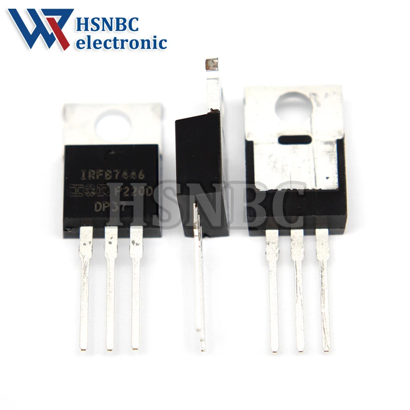 10Pcs/Lot IRFB7446 IRFB7446PBF TO-220 123A 40V MOSFET N-Channel Power Transistor New Original