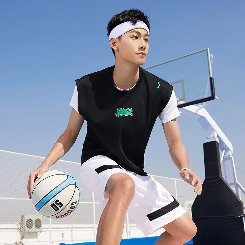 361 Degrees Men's Sports Vest Sleeveless Round Neck Breathable Loose Comfortable Basketball Top Male 652321504 Basketball Jerseys Men Sport Tees