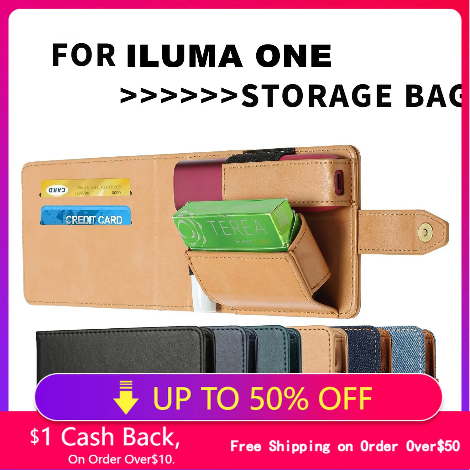 Suitable for IQOS ILUMA ONE/MULTI Case Leather Protection Cover Universal  Storage Bag Sleeve Multifunction for Iqos4 Accessories