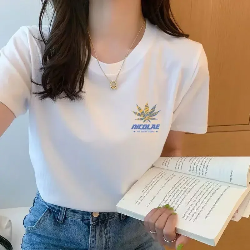 Summer White T-shirt Female Short-sleeved Student Ulzzang Versatile Loose Half-sleeve T-shirt Harajuku BF Top Trend Best Sellers In Women's Clothing