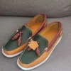 Handmade Shoes Men Mocassins Classic Cow Leather Docksides Boat Shoes Luxury Design Driving Shoes Casual Flat Loafers 2