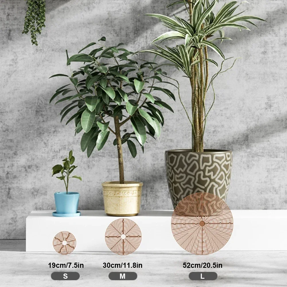 1PC 식물 냄비 손톱과 토양 가드 식물 냄비 그리드 꽃 냄비 커버  안전 마우스 정원 홈 식물 수호자 고양이를 쫓아내다