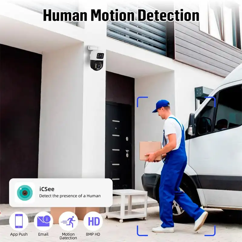 KERUI Wireless Home Security System 8CH POE NVR Kits with 6MP POE Camera Dual Lens Outdoors Video Surveillance Camera System - Image 2