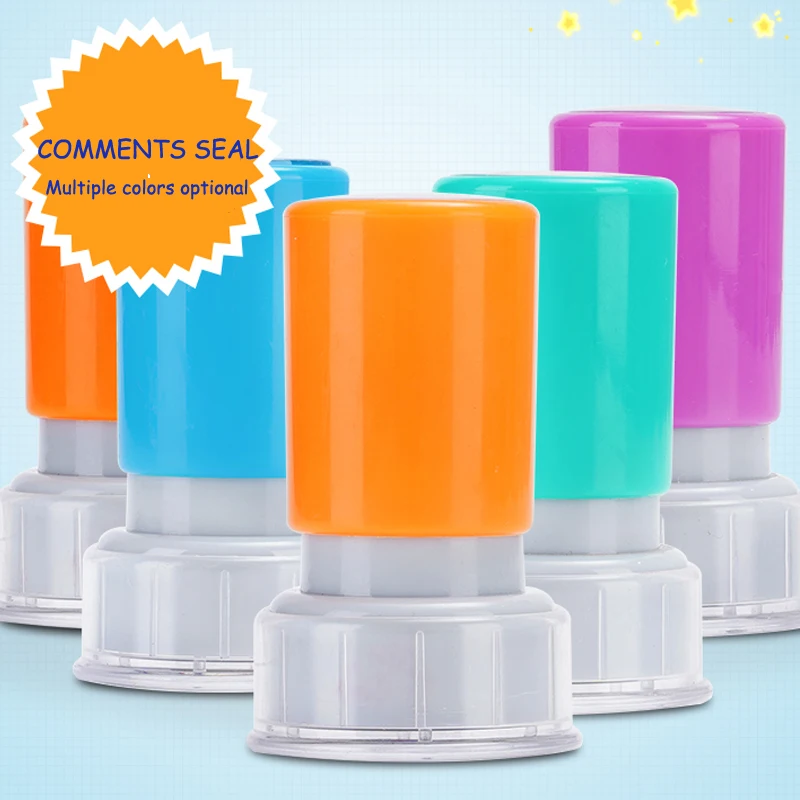 English Commentary Stamp Student Encouragement Seals English Photosensitive Chapter Comment Reward Kids Gifts Scrapbooking Decor