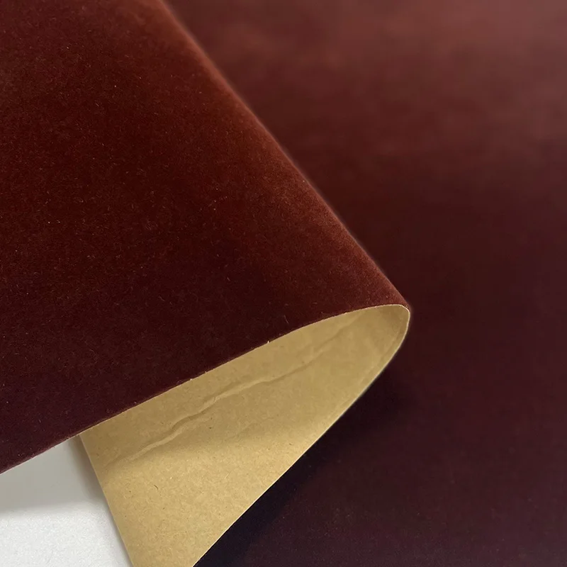 Luxurious Self-Adhesive Velvet Flock Fabric for Jewelry Displays & Craft Projects - 50x145cm