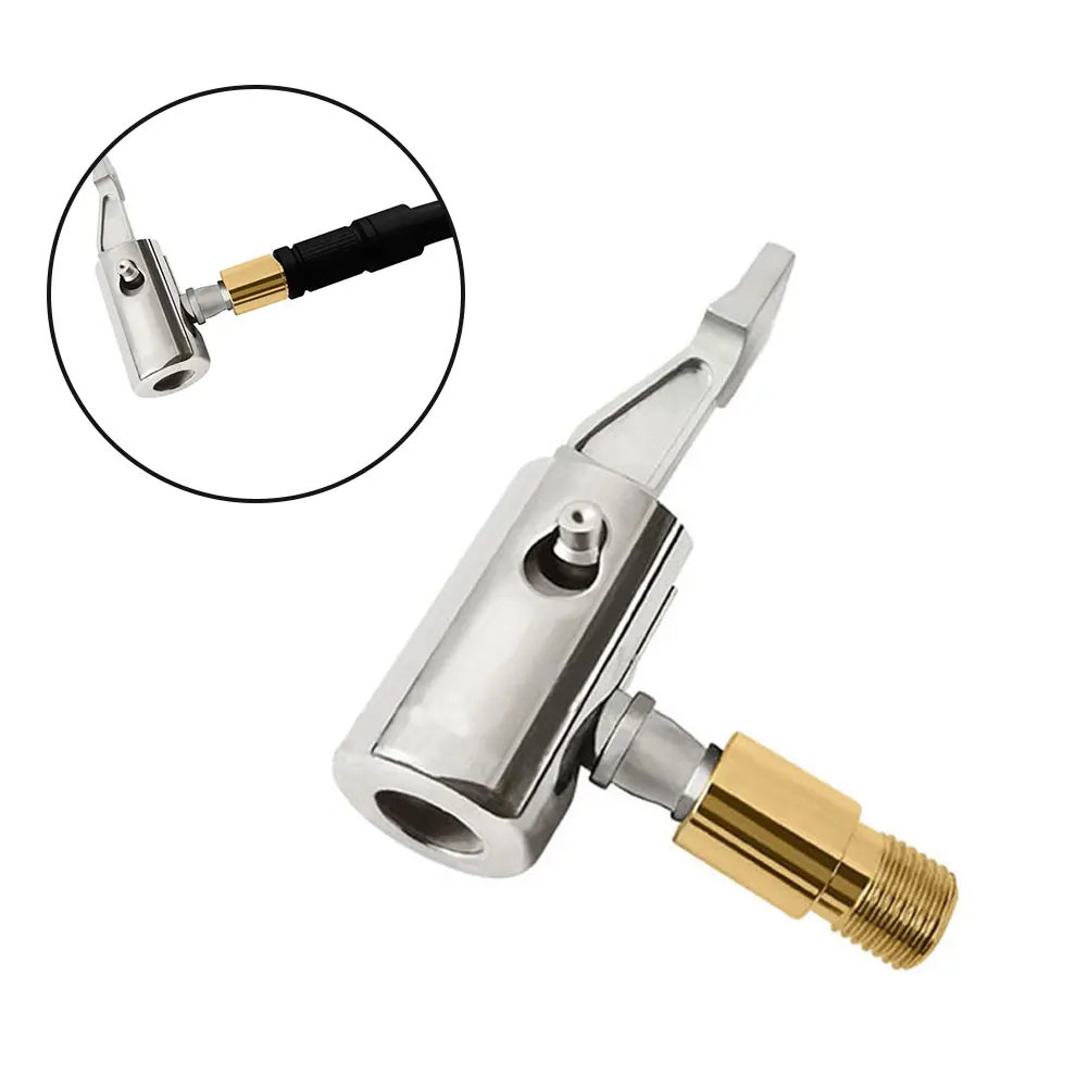 Locking Air Reifen Chuck Tragbare Aufblasbare Pumpe Für Auto Reifen Ventil Clip Kompressor Reifen Inflator Reifen Chuck Mit Barb Stecker – Detail 7