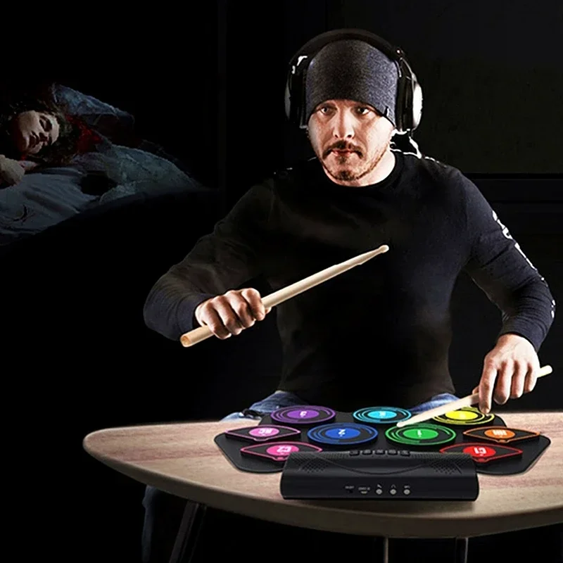 Trigger Batteria Elettronica Pratica Musicale Pad Professionale Per Bambini Tamburi Digitali Strumenti Metronomo A Percussione Elettronica