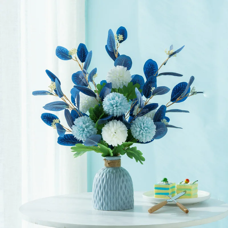 Artificial Flowers Peony Fake Flowers Hydrangea Crafts for DIY Home Bridal Wedding Party Festiva Decoration