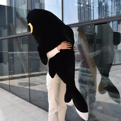 Black Sharkitty HeyHey Plush Toys Creative Cartoon Anime Peripheral Plush Stuffed Dolls Kawaii Toy Sleeping Pillow Cushion