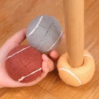 16/1PCS Chair Leg Cups Covers Tennis Balls Shape Non-slip Pads Furniture Floor Protector Cover Anti-Noise Table Legs Chair Cap 2