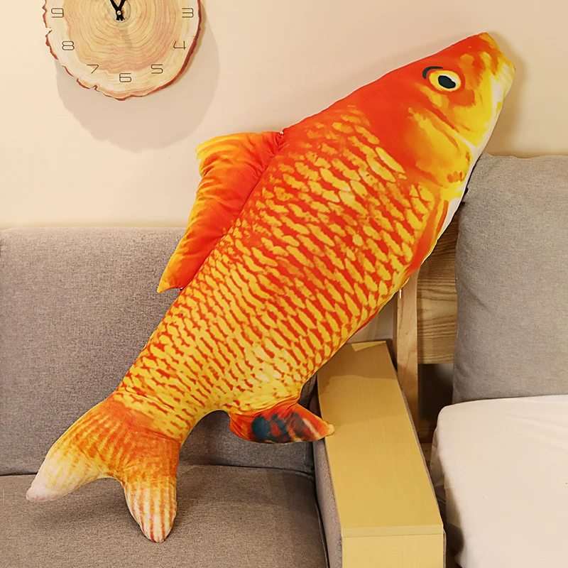thumbnail image 1 of 30-100cm Simulation Funny Fish Plush Toys Stuffed Soft Animal Carp Plush Pillow Creative Sleep Cushion for Kids Girls Xmas Gift, 1 of 5