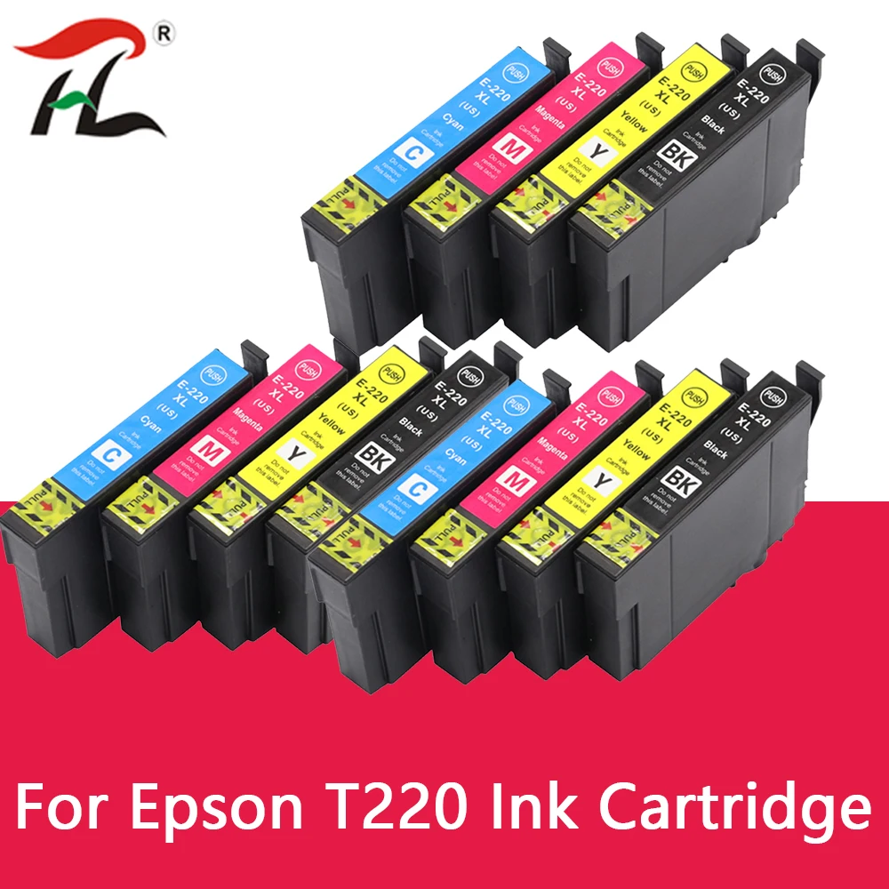 

Совместимый для Epson WorkForce WF-2630 WF-2650 WF-2660 XP-320 XP-420 чернила для принтера Epson 220xl T220 чернильный картридж