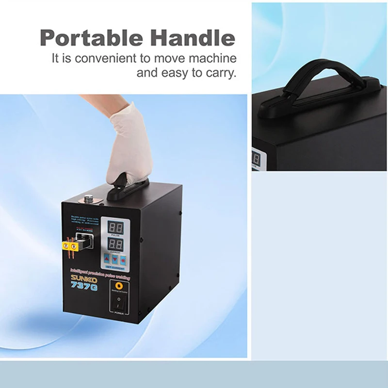 Wholesale SUNKKO 737G Battery Spot Welder 2.8KW Spot Welding Machine for 18650 Battery Pack Welding Precision Pulse Spot Welders 3