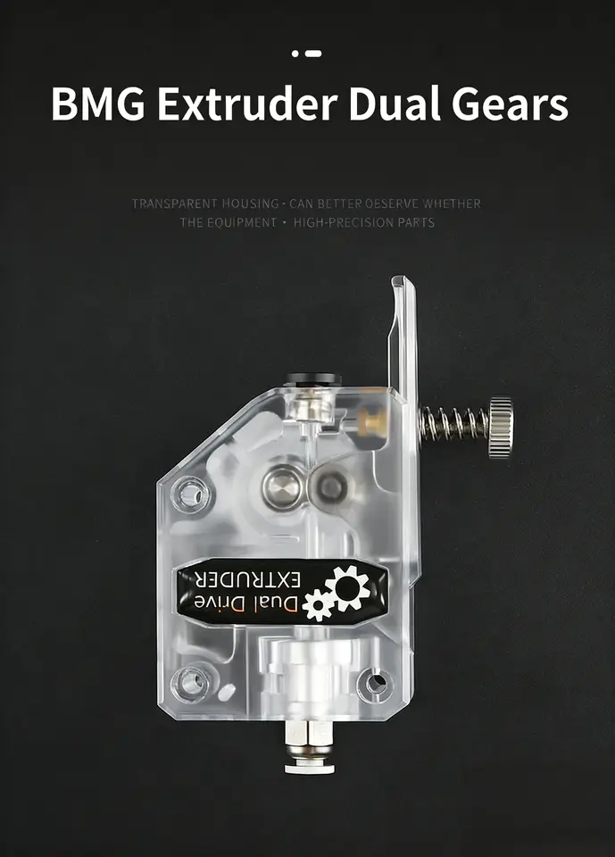Dual Gear Extruder Upgrade Kit, TPU Friendly, for BMG-Style, Ender 3/CR10-Style – Bowden & Direct Drive Ready image 3