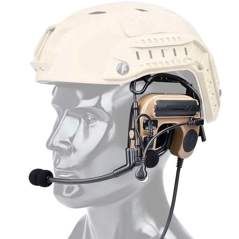 Comtac IV Tactical Shooting Headphones Comtac C4U Microphone Active