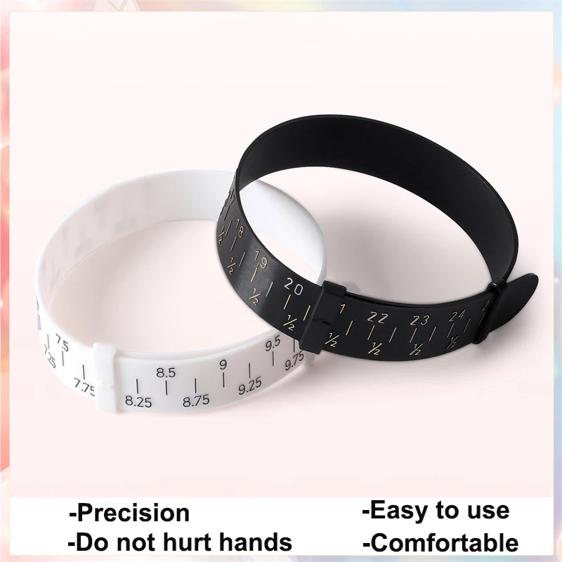 Plastic Bracelet Bangle Gauge Sizer Jewelry Measure Wrist Size Tool 15-25cm  Jewellery Bracelet Making Tool White for Jeweler - AliExpress