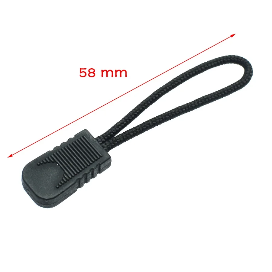 25pcs/pack Zipper Pulls Cord Rope Ends Lock Zip Clip Buckle For Clothing/Bags