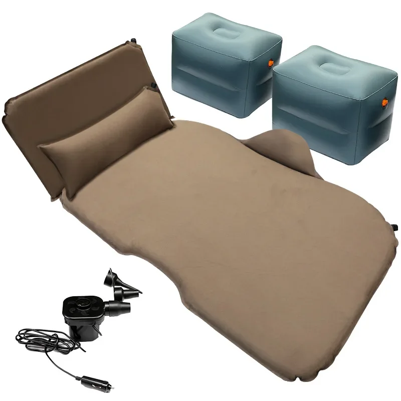 Car Travel Bed Inflatable Air Mattress Automobile backseat mattress Outdoor Camping Sleeping Sofa Automatic Air Matting Pad