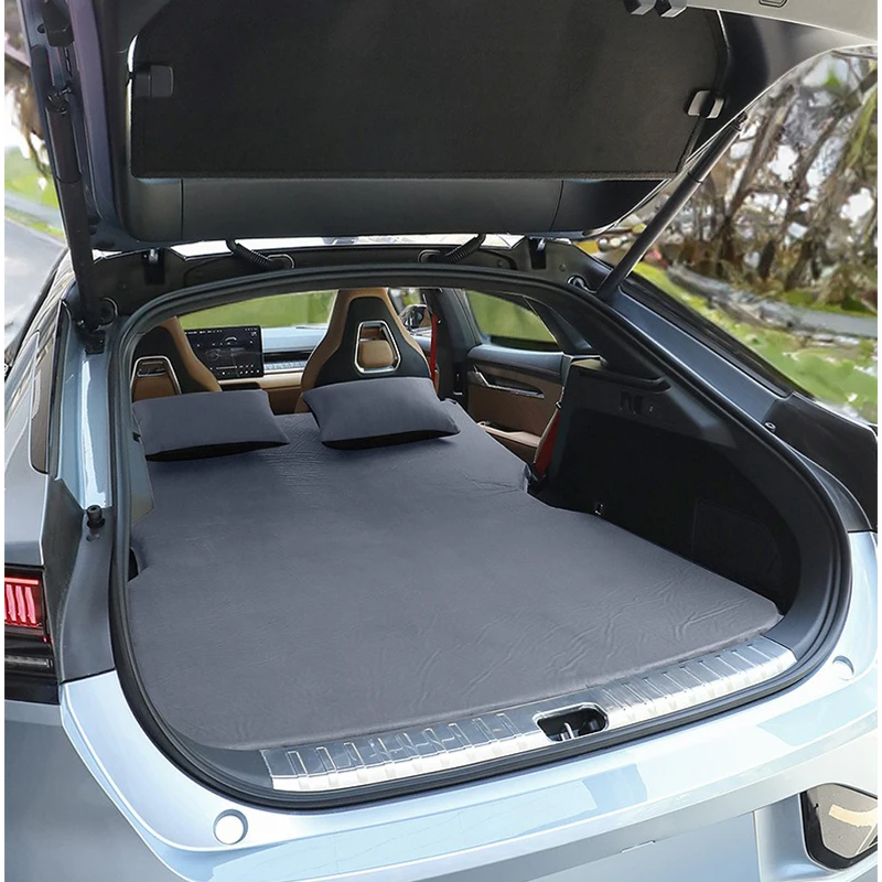 Car Travel Bed Inflatable Air Mattress with Air Pump For ZEEKR 001 Self-driving Tour Bed Outdoor Camping Trip Trunk Sleeping Mat