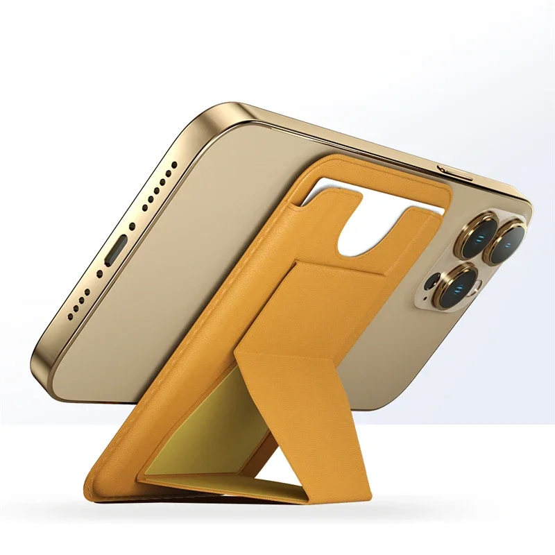 Magnetic Folding Wallet Card Holder and Phone Stand with MacSafe Support