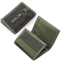 Tactical Wallet for Men Women Military Bag Card Pack Nylon Zipped Coin ID Card Holder Pocket Fold Portable Wallet Bag 1