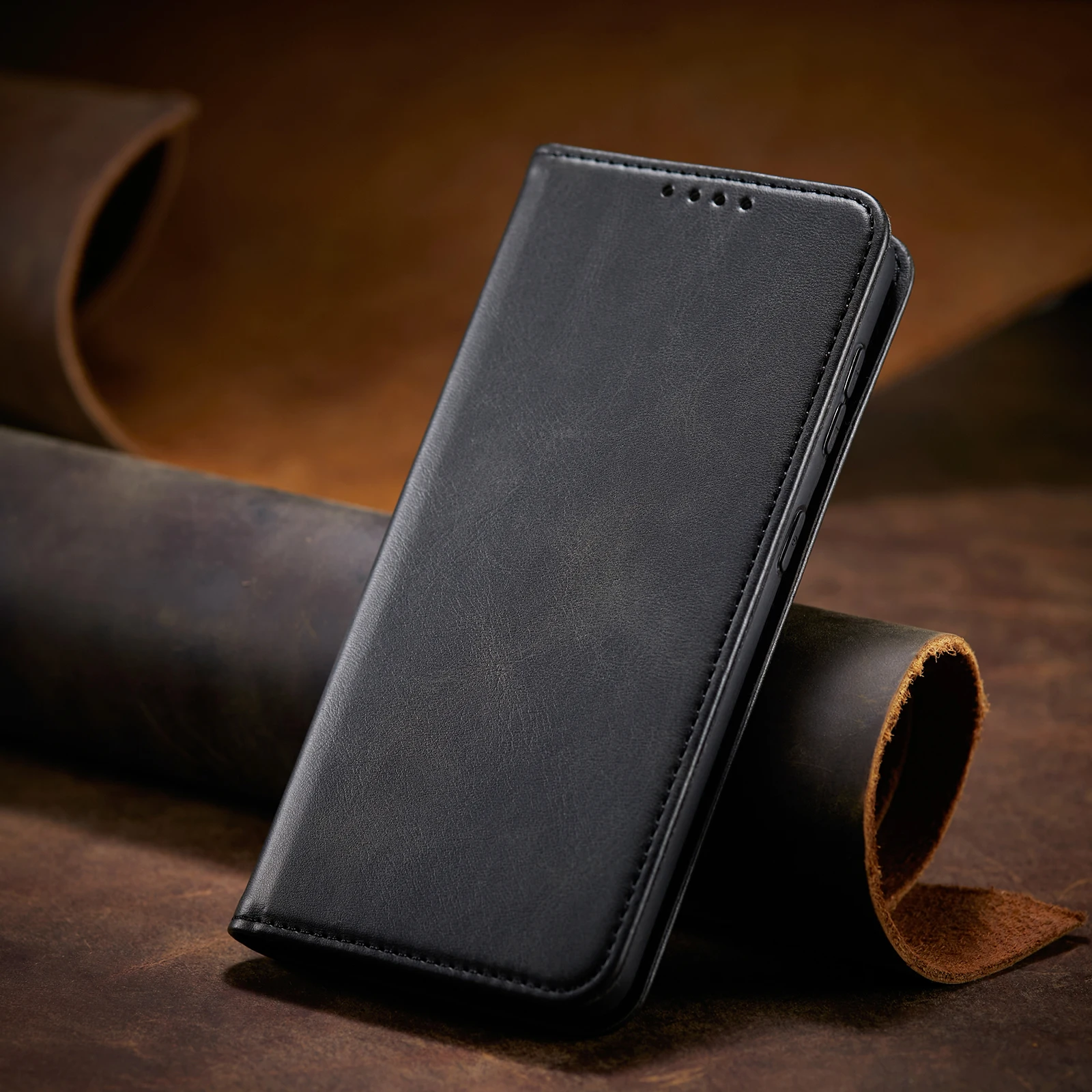 Magnetic Flip Cover Leather Phone Case
