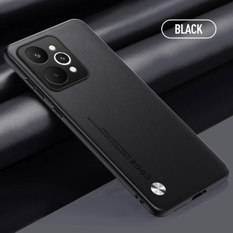 Elegant Matte Silicone & PU Leather Soft Protective Phone Case Cover