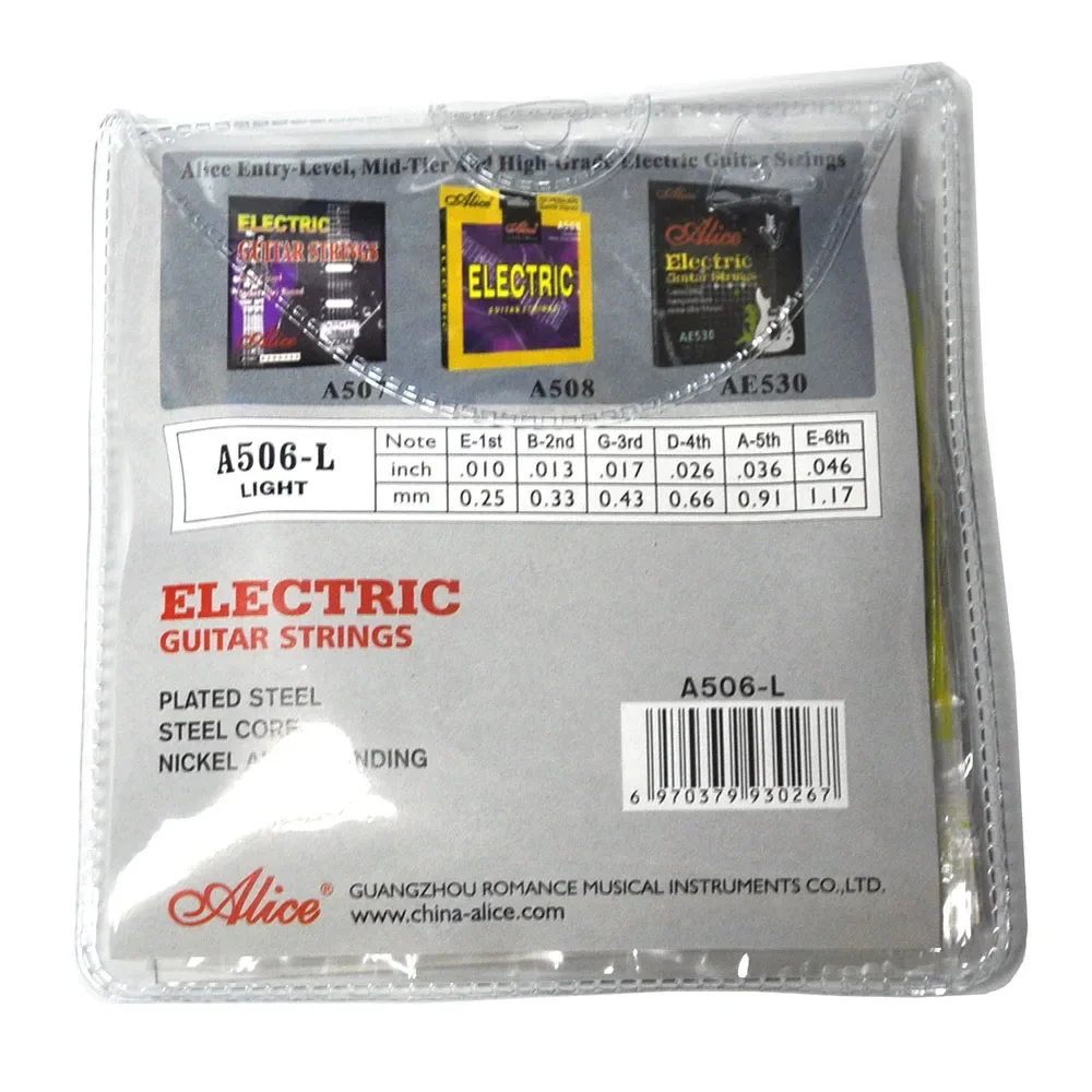 Description Picture 6 of item10 Pack Alice A506 Electric Guitar Strings Coated Steel Core Nickel Alloy Wound A506XL A506SL A506L Optional