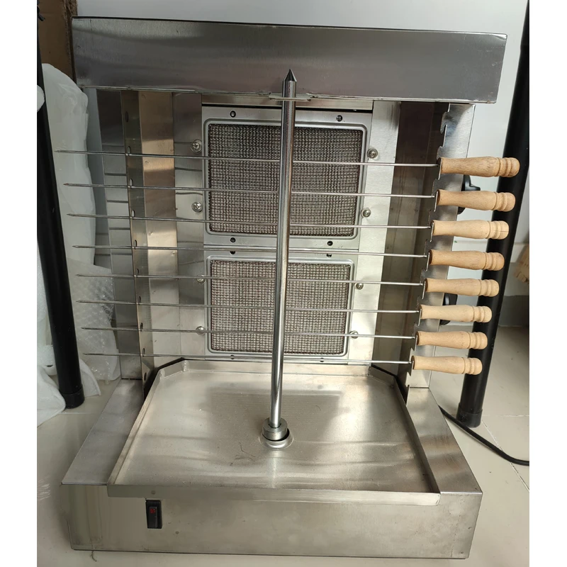 110V /220V Shawarma Machine LPG Gas Commercial Rotary Kebab Roaster Grill Oven Doner Machine