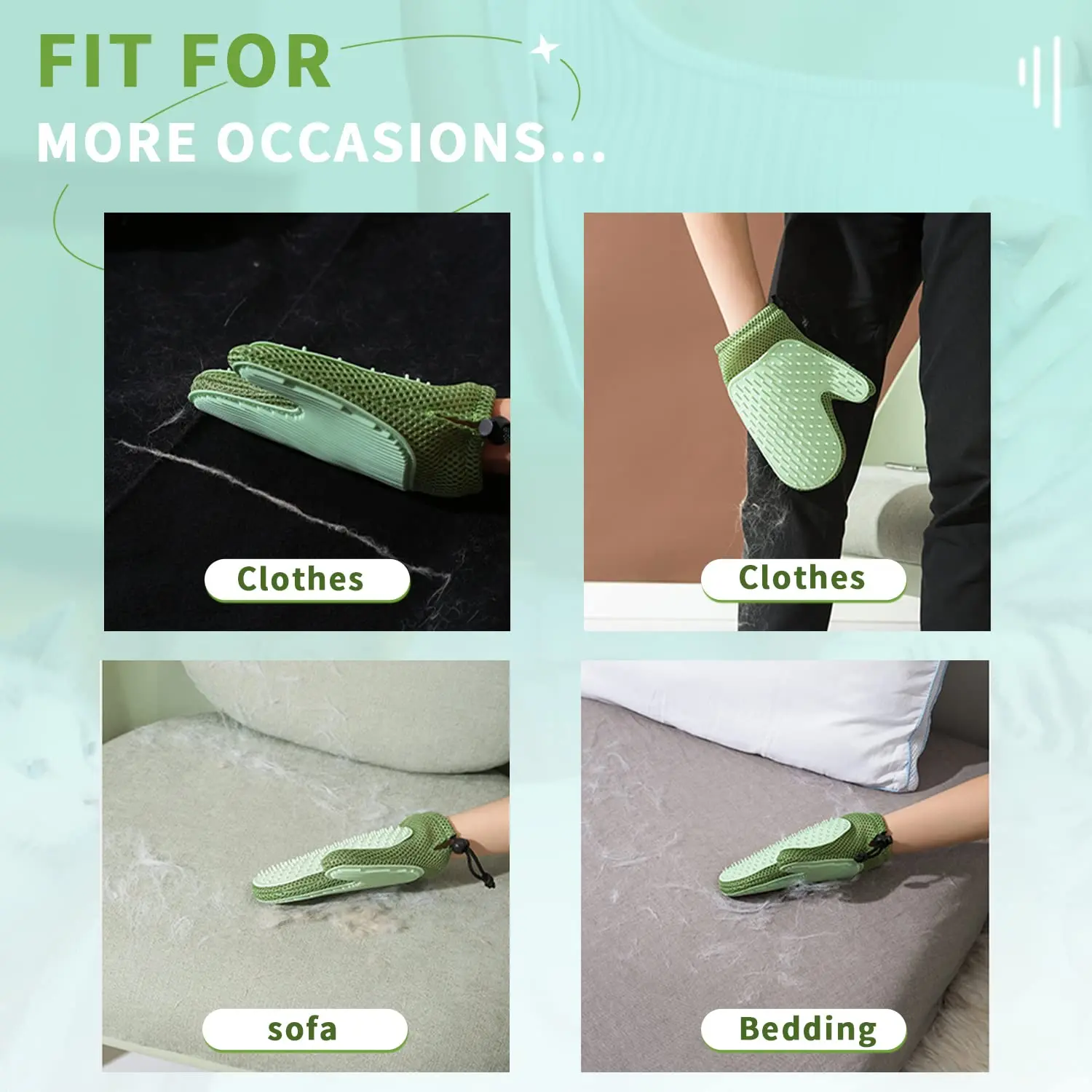 Pet Grooming Gloves Cat Hair Glove & Pet Fur Remover Glove Dog Grooming Glove Brush for Shedding Pet Hair Remover Mitt for Cleaner grooming glove pet grooming gloves,cat grooming brush,pet hair remover gloves
