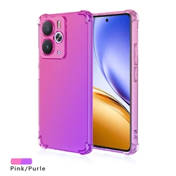 Gradient TPU Airbag Shockproof Protective Phone Case Cover for Realme 15T (Pink Purple)