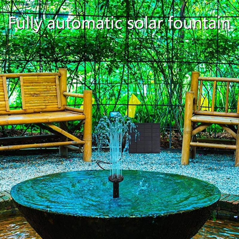 1PC Solar Fountain Pump Kit With Individual Solar Panels For Bird Bath Outdoor Pond Courtyard Garden And Fish Tank Garden solar fountain solar fountain pump water fountain garden pond fountain solar water pump bird bath bird bath supplies