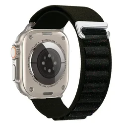 Premium Alpine Loop Nylon Band for Series 11 - 10 42mm (25 Black shiny)