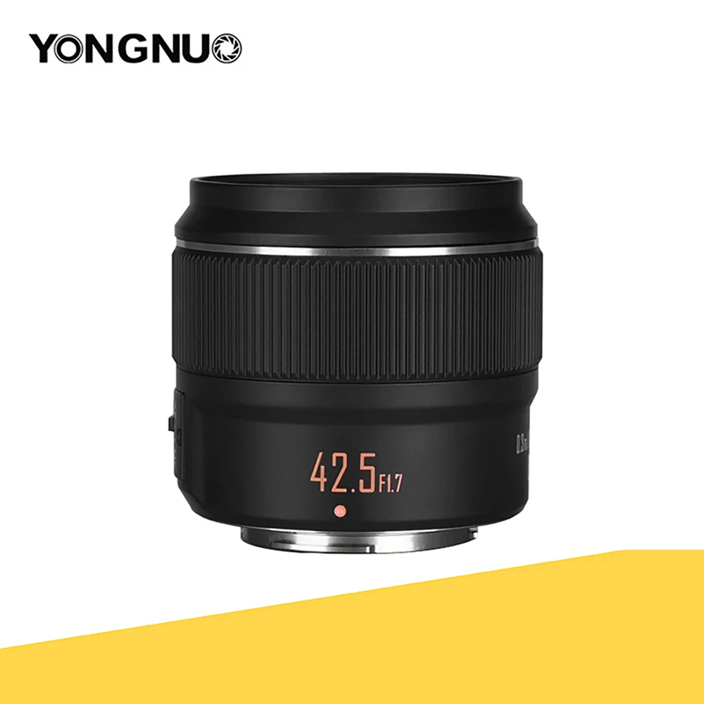 Yongnuo Yn42.5Mm F1.7M Ii Obiettivo Camrea Obiettivo Standard Prime Per G100 Gh5 G9 Gf-10 Per Fotocamera Olympus M4/3 Mount E-M5 E-M10 Mark Ii