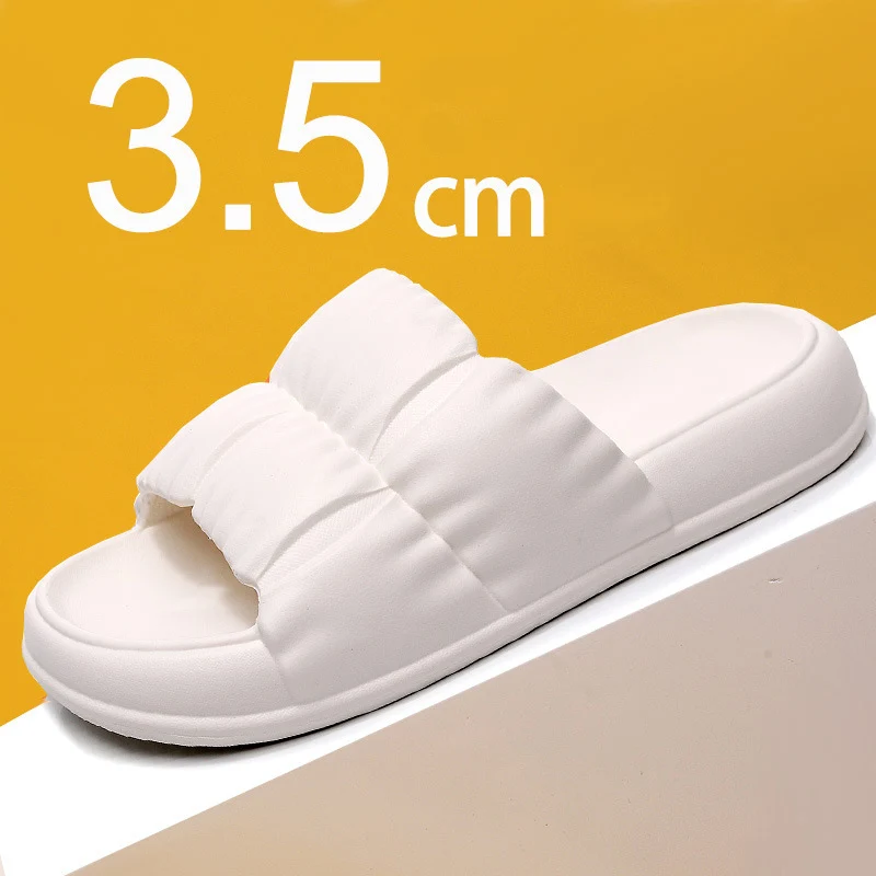Summer Thick Sole Cloud Slippers Women 2022 New Soft Bottom Platform Sandals Woman Plus Size 45 Non-slip Beach Slides Flip Flops 
