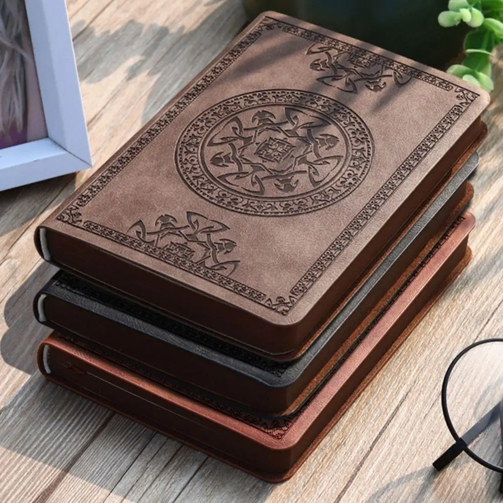 Retro Portable Mini Notebook Diary Stationery Writing Paper Notepad Journal Booklet Travel Book Leather Notebook Daily Planner