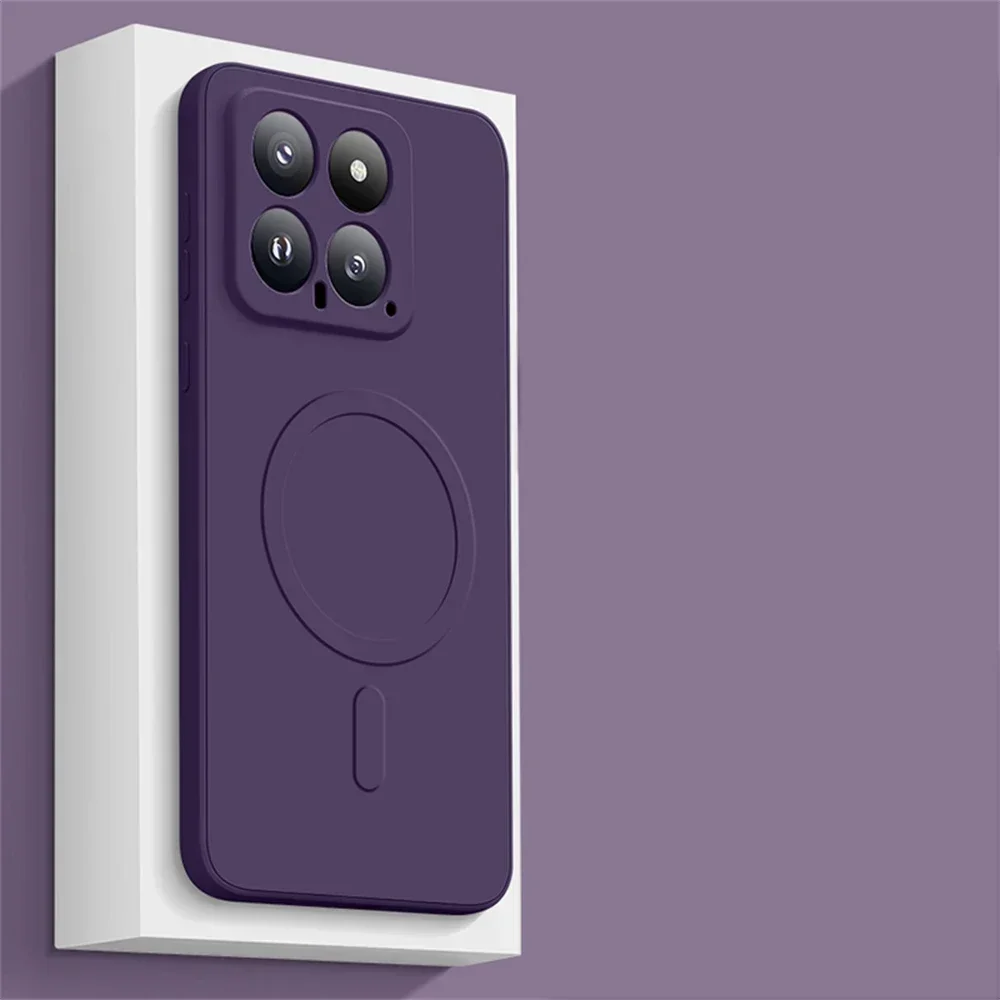 Enhanced Product Title: Magsafe Magnetic Wireless Charging Liquid Silicone Candy Soft Bumper Case