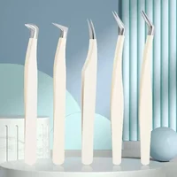 Fiber Tip Eyelash Extension Tweezer Volume Isolation Precise Lash Tweezers Nano Technology Eyebrow From Makeup Eyelash Tweezers 2