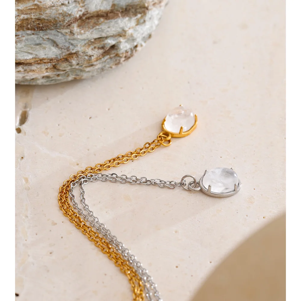 Yhpup Stainless Steel Pendant Necklace