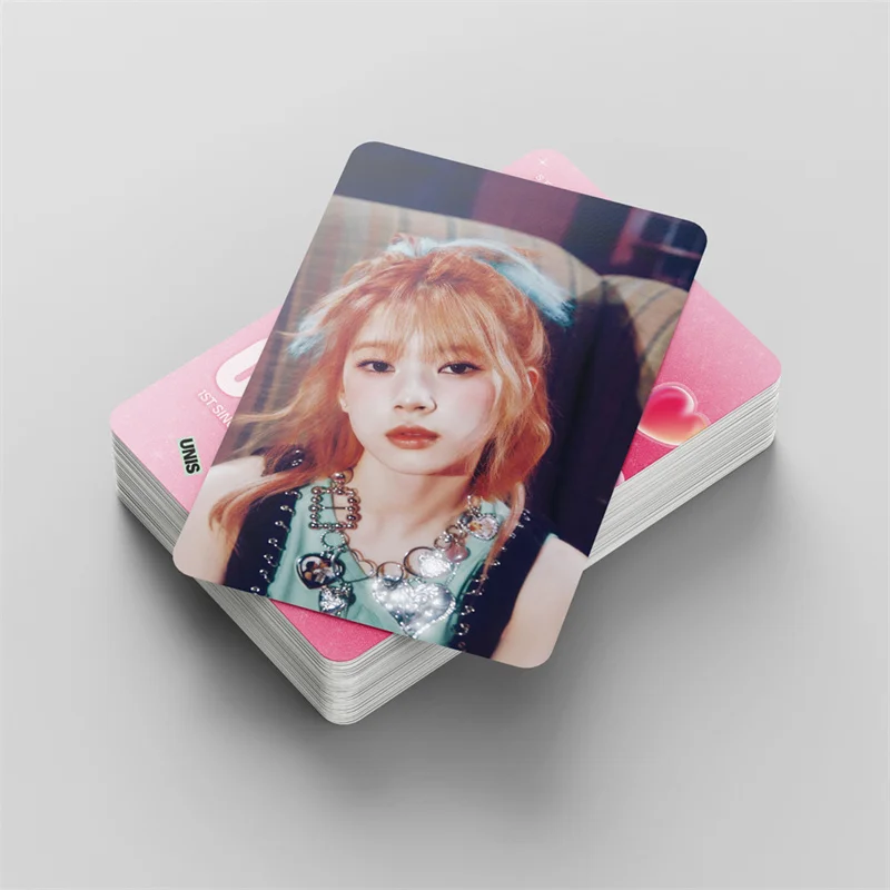55pcs/set Kpop UNIS Group Album 1ST SINGLE CURIOUS LOMO Card GEHLEE DANGCA KOTOKO NANA Girl Gift Collectible Photo Card Postcard