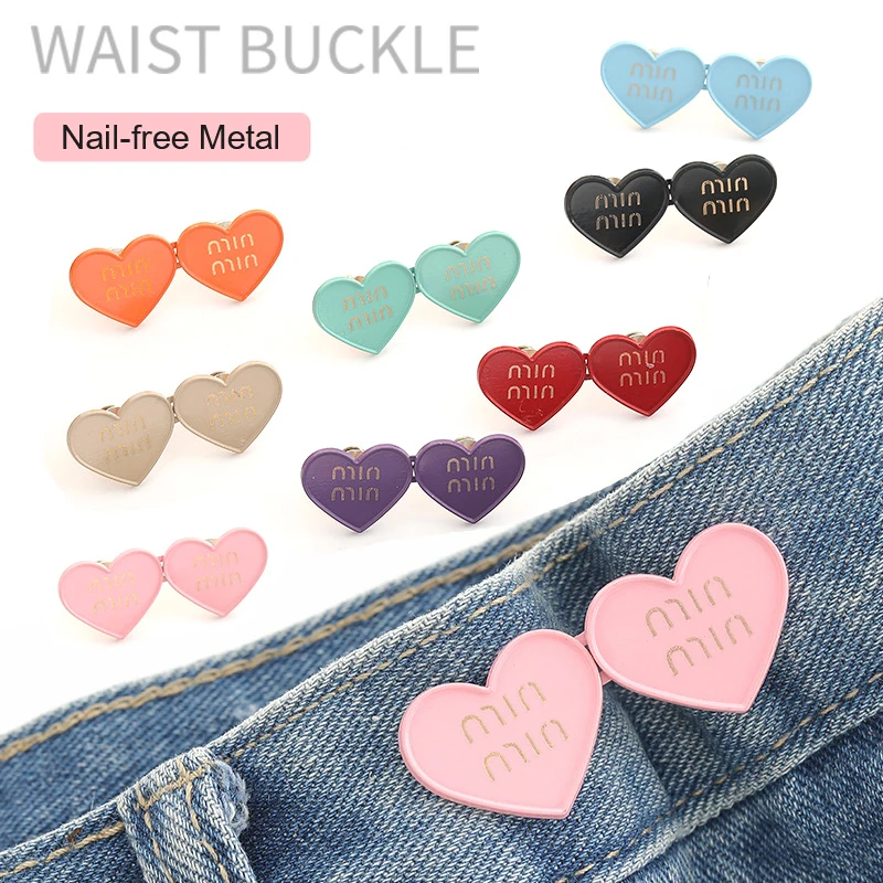 Clip Ajusteur Pour Jeans En Forme De Fraise – Détachable, Sans Couture – Pour Resserrer La Taille Facilement