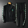 Minglu Letter Zipper Embroidery Men's Sets Luxury Spring Autumn Male Sweatshirts Elastic Waist Sport Casual Man Tracksuits 3XL 1